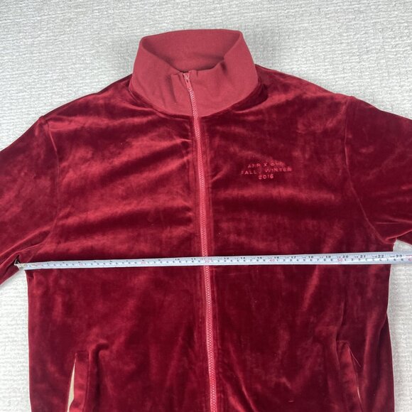 Men's Atelier New Regime ANR x OTH Red Velour Jacket T Shirt Sz L - FW2016 READ* - Picture 9 of 16